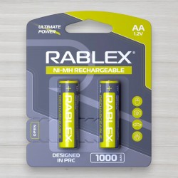Акумулятор Rablex AA HR6 Ni-MH, 1000mAh, 1,2V, 2шт/уп